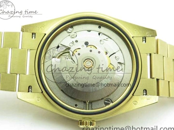 Black 40mm YG 228239 904 Version YG Bracelet Dial Markers BP A2836 Stick New Day-Date Dial on President 0420